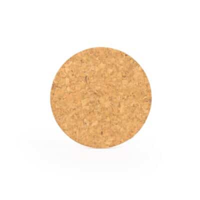 4" Diameter Circular Cork Coaster